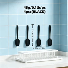 Heat-Resistant Silicone Spatula, Non-Stick Soft Frying Pan Baking Mixing Tool, Suitable For Non-Stick Pans, Multi-Functional Kitchen Utensils, 2/4pcs Set, 4 Colors - View 20