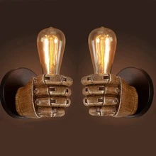 Vintage Left Hand Right Hand Fist Resin Wall Lamp, Creative Decor For Dining Room, Bar, Corridor - 多款 - 查看 2
