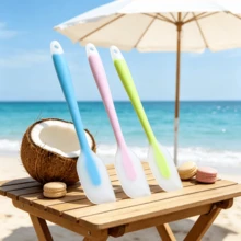 2/4pcs Set Multifunctional Heat-Resistant Silicone Spatula, Cake Icing Scraper And Baking Scraper, Baking Tools, 3 Colors - Multicolor - View 2
