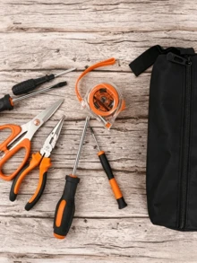 Multifunctional Oxford Cloth Repair Tool Bag, Compact Electrician Tool Bag, Multipurpose Zipper Tool Pouch, Canvas Tool Bag, Small Tool Bag, Storage Bag, Screwdriver Storage, Convenient Home Tool Access - Multiple Styles - View 6