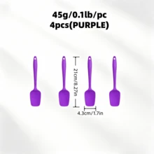 Heat-Resistant Silicone Spatula, Non-Stick Soft Frying Pan Baking Mixing Tool, Suitable For Non-Stick Pans, Multi-Functional Kitchen Utensils, 2/4pcs Set, 4 Colors - View 18