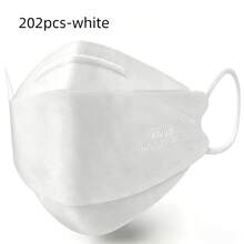 202pcs, Value-For-Money Suit, KN95 Face Mask, More Space, Five Layers Of Ventilation, Disposable High-Quality KN95 Mask. Black And White, Filtering Efficiency Of 98%, Very Suitable For Home, School, Office, Outdoor, Camping, Unisex! - 202pcs - View 5