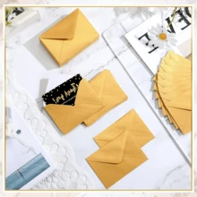30 chiếc phong bì đựng thiệp quà tặng mini, kích thước 4 x 2,7 inch, màu vàng kim, phong bì giấy đựng thiệp cưới số lượng lớn, thích hợp cho đám cưới, sinh nhật, tiệc mừng em bé và danh thiệp kinh doanh. - A - Xem 4