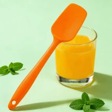 Heat-Resistant Silicone Spatula, Non-Stick Soft Frying Pan Baking Mixing Tool, Suitable For Non-Stick Pans, Multi-Functional Kitchen Utensils, 2/4pcs Set, 4 Colors - View 9