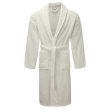 100% Pure Cotton Terry Towelling Dressing Gown - Charcoal - View 11