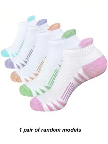 5/10/20 Pairs Women Sports Ankle Socks, Compression Running Socks, Comfortable & Soft - Multicolor - View 9