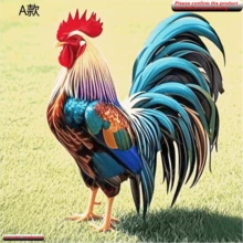 The Crowing Rooster At Dawn Symbolizes Punctuality, Diligence, And The Dispelling Of Darkness To Welcome The Light. - Multicolor - View 2