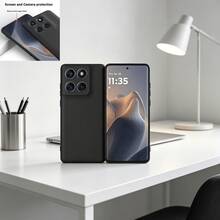 相容於 Redmi、Honor、Galaxy 系列手機。提供兩種款式：透明防震手機殼與黑色霧面手機殼。 - 黑色 - 查看 3