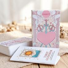 78pcs Tarot Card Set With Guidebook, Cute Pink Card Deck Combination, Holiday Gift, Fortune Telling Toy - Baby Pink - View 10
