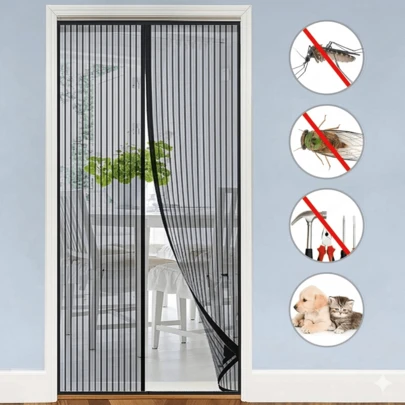 Mosquitero Magnético, Cortina De Puerta Anti-Mosquito Moscas, Sancudos de 210 m x110