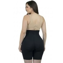 Slimming Shorts With 4 Ribs - Black - View 3