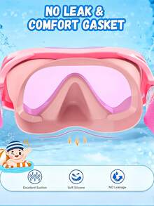 1/2PCS Kids Swim Goggles With Fabric Strap, Suitable For 3-15 Years Old Children, Leak-Proof Nose Bridge, 180° Clear Vision, Swimming Accessories - Multicolor - View 6
