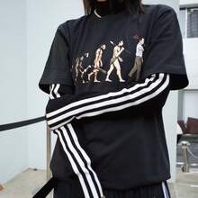 Supreme "Evolution" Graphic Tee | Satirical Human Progress Design | Iconic Streetwear Archival Piece | Premium Heavyweight Cotton | Essential Underground Culture Aesthetic - 白色 - 查看 2