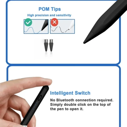 Bút cảm ứng này tương thích và hoạt động như cả bút cảm ứng lẫn phụ kiện, phù hợp với các dòng máy Air 4/5/6 10.9 inch thế hệ thứ 10/11 (chip A16). Có thể điều khiển cảm ứng độ nhạy cao mà không cần kết nối Bluetooth. Đầu bút có thể vẽ đường thẳng hoặc tạo hiệu ứng đổ bóng với độ dày khác nhau tùy thuộc vào góc độ.