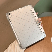 适用于第11代平板电脑的保护套，3+Y多折叠支架平面保护壳，磁吸式闭合，全包防摔，带笔槽，高透明亚克力背板，智能平板电脑保护套，智能休眠唤醒功能，A16保护套，兼容iPad第9代10.2英寸、Pro11、第10代平板电脑保护套，兼容iPad Air11(M4)2026、Air11(M3)、Air11(M2)保护套 - 無色 - 查看 3