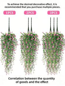 Realistic DIY Decorative Artificial Flowers, UV Resistant. Suitable For Home Hallway, Garden, Yard, Dining Table, Living Room, As Well As Wedding Party And Event Decoration. Artificial Decor - Multicolor - View 4