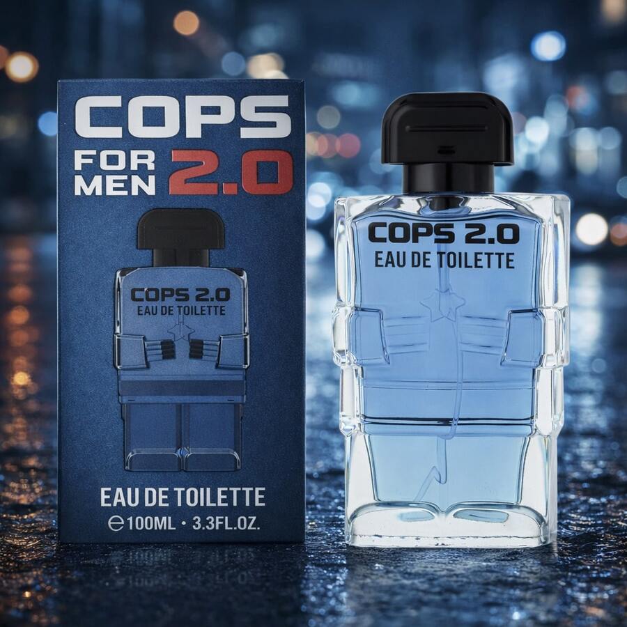 Perfume para Hombre Cops 2.0 by Real Time - Eau de Toilette 100 ml | Fragancia Masculina Aromática Amaderada | Notas de Lavanda, Lima Italiana, Manzana Verde y Vainilla. - 100 ml - Ver 1