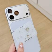 Luxury Sparkling Diamond Rhinestone Transparent Camera Lens Protector Film Compatible With Apple 17 Pro/17 Pro Max Series All-Inclusive Anti-Dust Anti-Fall Anti-Scratch Electrostatic Adsorption Camera Lens Protective Film Mother's Day Gift - Clear - View 2