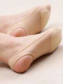 4pcs Soft Invisible Half Foot Pads, Suitable For Summer Wear, Thin Design, Anti-Slip For High Heels - Rice + Black - View 6