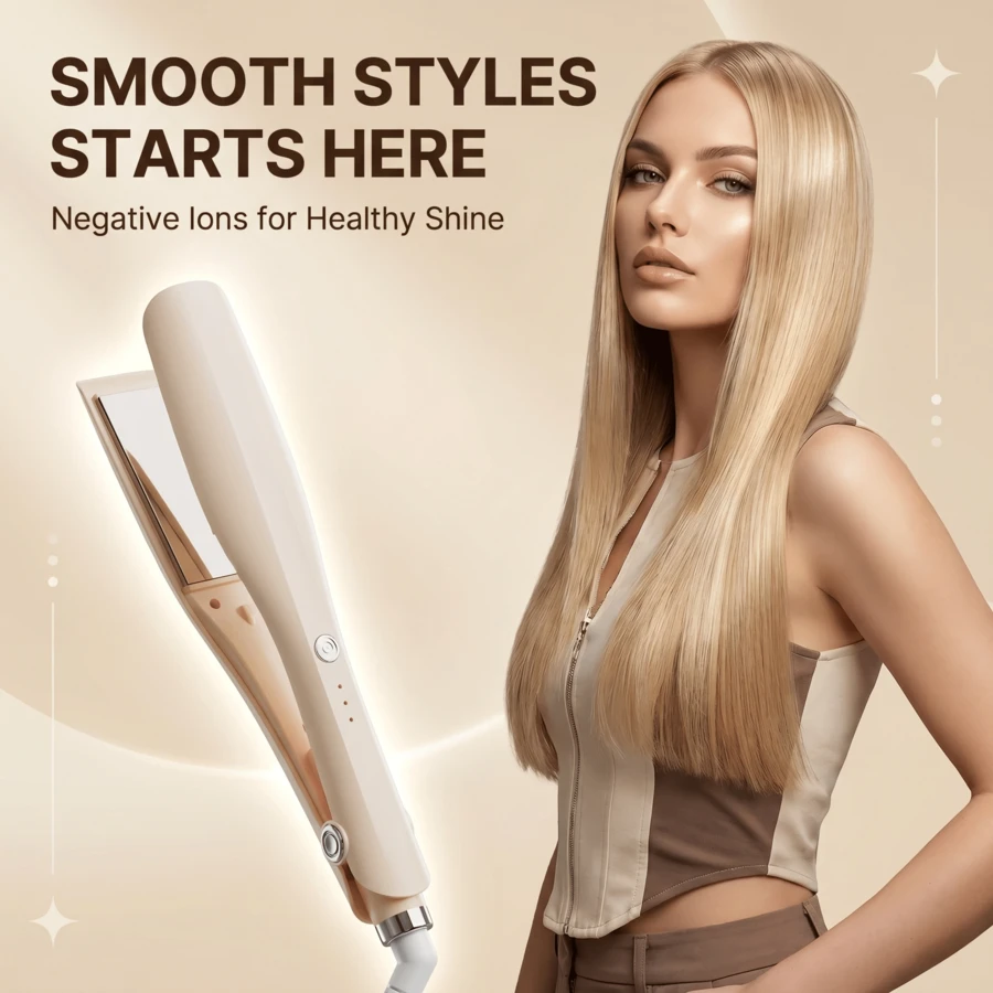 30-Second Quick Heating Curling Iron, 3-Minute Long-Lasting Curls, Professional Curling Wand With LCD Display