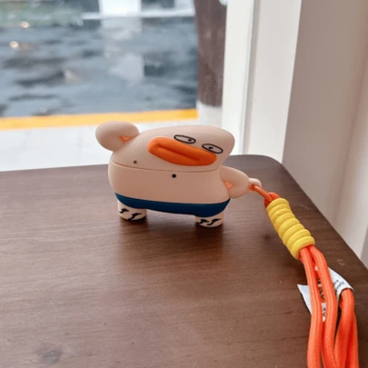 Compatible With Apple Air 4 Earphone Protective Case, Sausage Clown Design, Compatible With Apple Air 4/Pro/Pro2/Pro3 Earphones