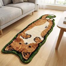 1pc Creative Cartoon Animal Pattern Rug, 0.39 Inch Thick Filling, Soft Felt Surface, Non-Slip Bottom, Modern Style Doormat, Entryway Mat, Indoor Decor Mat, Bathroom Decor, Holiday Gift - Bohemian style - View 3