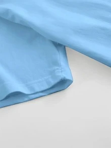 Swag Baby Tee, Minimalist Statement Graphic Y2K Streetwear Top, Pinterest  Baby Tee-Loose-Fit Easy Relaxed Style, - Light Blue - View 4