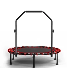 101cm Folding Trampoline With Handle – Premium Elastic – Black - Black + Red - View 9