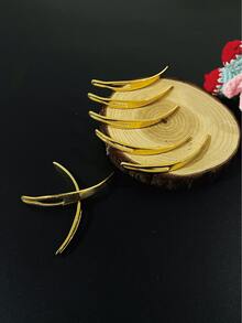 2件套1+2/1+3双头钩针/假发编织工具，带发夹，三叉/两叉双头钩针，竹柄假发接发钩 - 鉤針 - 查看 6