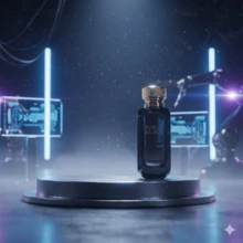 Real Time Perfume para Hombre Robot Black - 100 ml | Fragancia Masculina Aromático Especiado | Notas de Ruibarbo, Lavanda y Vainilla | Inspirado en Phantom. - 100 ml - Ver 3