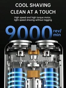 Portable Pocket Electric Shaver For Men, Mini Travel Cordless Razor, 60-Day Battery Life Type C Charging, Waterproof Wet Dry Shaver With Floating Self-Grinding Blade For Daily & Travel Use,Gift - Multicolor - View 7