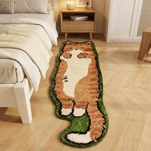 1pc Creative Cartoon Animal Pattern Rug, 0.39 Inch Thick Filling, Soft Felt Surface, Non-Slip Bottom, Modern Style Doormat, Entryway Mat, Indoor Decor Mat, Bathroom Decor, Holiday Gift - Bohemian style - View 2