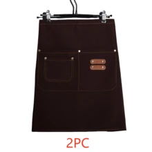 Bộ 2 tạp dề có 2 túi, tạp dề nửa eo dành cho nhân viên phục vụ quán cà phê/nhà hàng. - Nhiều màu - Xem 12