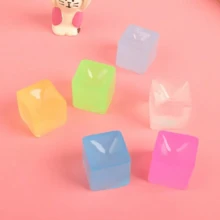 1/6/10 Pcs Stress Relief Magic Cube Ball - Soft Stretchable Decompression Toy For Adults, Suitable For ADHD/ADD, For Sensory Stimulation, Stretching And Stress Relief, Suitable For Office, (Random Color) "Best Small Gift For Christmas And Halloween" - Multicolor - View 6