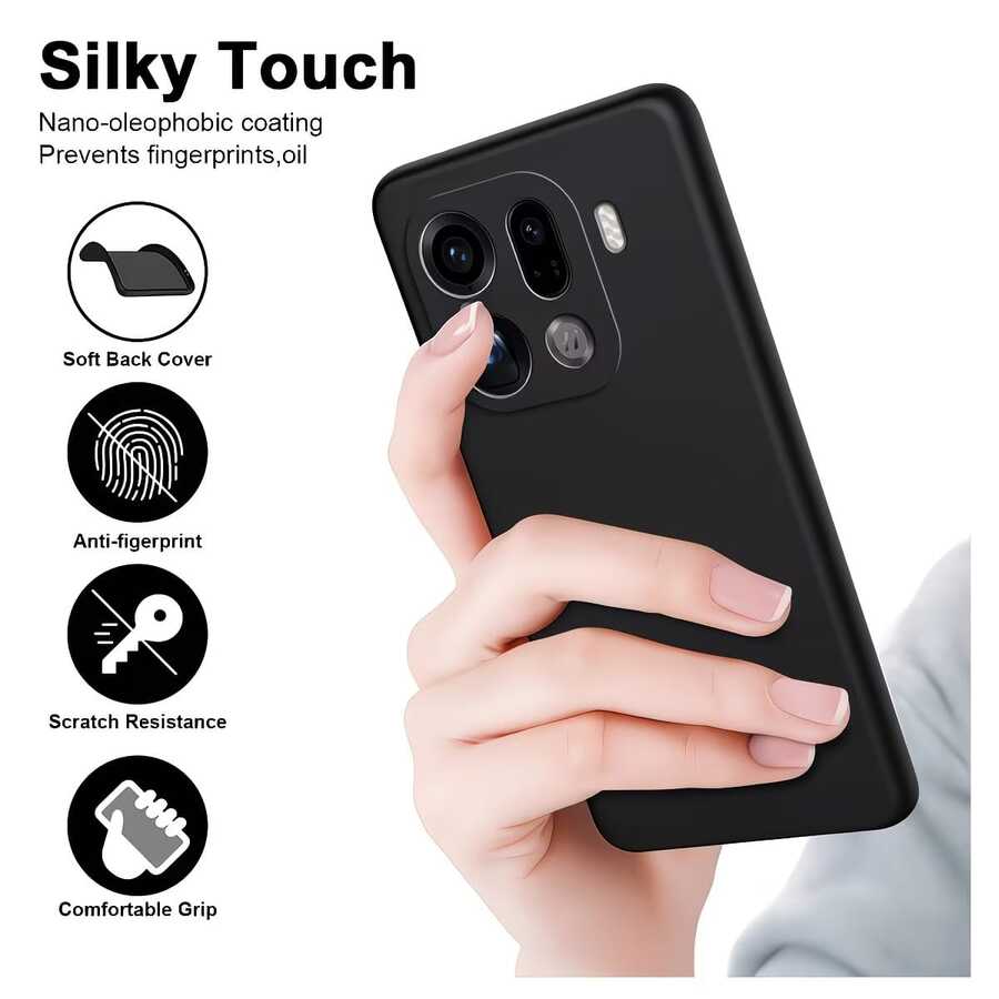 Casing Ponsel Universal Reno/Find /A /F Series, untuk Reno15/Reno15 F/Find X9/Find X9 Pro/ F31 Pro+/A6 GT/Reno14/Reno14 Pro/Reno14 F, Warna Hitam AG Matte, Desain Minimalis Mewah, Nuansa High-End Matte Midnight, Ramah Kulit, Bebas Sidik Jari, Tahan Keringat, Tahan Lama dan Anti Kotoran. Matte Ramah Kulit, Bebas Sidik Jari, Tahan Keringat & Minyak, Ultra Tipis, Perlindungan Kamera yang Ditinggikan, Potongan Presisi. - Hitam - View 1