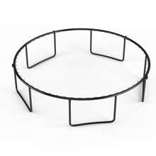 Cama elástica sin costuras ni muelles, de 366 cm, para jardín, con red de . - Negro + Verde - Ver 7