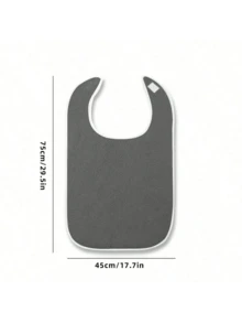 1pc Adjustable Adult Bib, Multi-Functional Universal Bib, Towel Cloth Bib-Style Protective Clothing, Suitable For Elderly, Disabled, Nursing Homes And Other Occasions - Multicolor - View 10