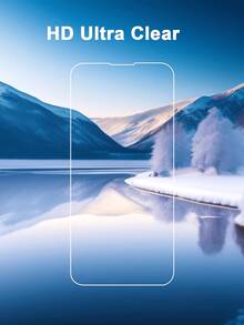 2 pezzi Protezione schermo in vetro temperato HD applicabile ai modelli Apple, ripristino 1:1 della qualità dell'immagine HD, resistente ai graffi, antiurto, applicabile a tutta la serie Apple X/XR/11/12/13/14/15/16/16 Plus/16 Pro/16 Pro Max/16e/17/17 Air/17 Pro/17 Pro Max/17e - Trasparente - Visualizzare 7