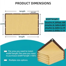 Filet pare-soleil extensible, auvent de soleil renforcé en plusieurs couleurs, protection UV, tente pare-soleil, convient pour le pique-nique, le camping, le jardin, les voyages en camping-car, le pique-nique et la piscine en extérieur - Multicolore - Voir 7