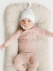 Bộ 8 mũ len mềm màu trơn cho trẻ sơ sinh 0-6 tháng, phù hợp cho bé gái và bé trai. - 8 cái - Xem 2
