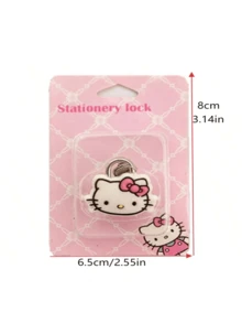Sanrio 1/Piece Hello Kitty Chain Mini Lock, Cute Melody Cartoon Multifunctional Luggage Lock, Suitable For Suitcases, Drawers And Diaries, Perfect Birthday Gift, Valentine's Day, Wedding, Travel Accessories, Back To School Season - Multicolor - View 2