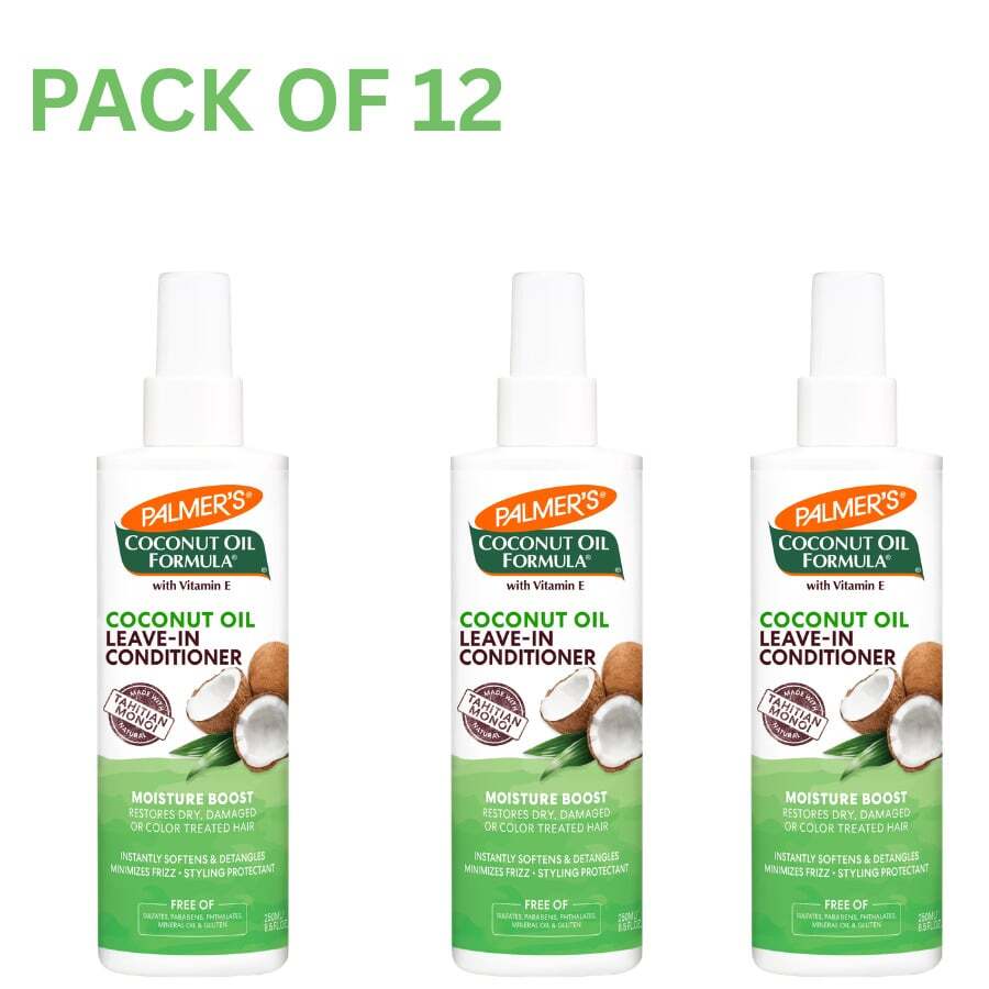 Palmer's Coconut Oil Leave-In Conditioner Hydrating Smooth Hair Care Formula 8.5oz (Pack Of 12) - 15g - 查看 1