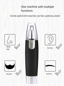 2件組中性防水鼻毛修剪器，雙刀片靜音馬達，無痛修剪耳毛與面部毛髮 - 鼻毛修剪器2件 - 查看 4
