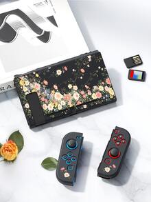 1个可爱雏菊图案保护套兼收纳袋，适用于Switch 2 (2025)主机配件，兼容Switch 2/Switch OLED/Switch NS，保护您的设备，送给Switch玩家的最佳礼物 - 彩色 - 查看 3