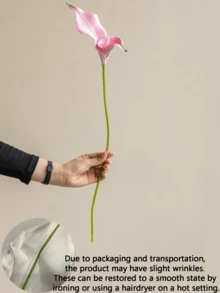 1/3/6pcs Calla Lily Artificial Flowers, Long Stem PU Material, Suitable For Wedding Bouquet Decor, Home, Room, Vase Filler, Outdoor, Garden, Wedding Decoration, Tabletop Decor - Multicolor - View 10