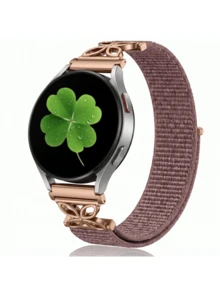 Dây đeo đồng hồ co giãn bằng nylon 20mm, in hình cỏ ba lá may mắn, tương thích với Samsung Galaxy Watch 7 6 5 4 FE 40mm 44mm / Watch 5 Pro / Watch 6 4 Classic 47mm 43mm 42mm 46mm, món quà dễ thương dành cho bạn bè và gia đình. - 20mm - Xem 11