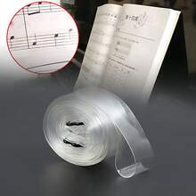 钢琴乐谱固定带 | 弹性设计，近乎隐形，易于使用 - 透明 - 查看 1