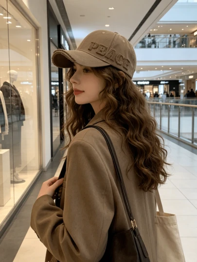 New Vintage Fashion Baseball Cap - Plus Size With Notched Brim And English Letter Embroidery, Suitable For Spring/Autumn, Daily Wear And Outdoor Sports Sun Protection, Versatile Design For Men And Women