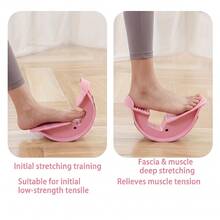 Tabla de estiramiento de piernas y tobillos, dispositivo de tensado muscular, tabla de estiramiento de tobillos y pantorrillas, tabla de pedal multifuncional para el pie para equilibrio, entrenamiento de flexibilidad, masaje muscular y yoga - Multicolor - Ver 6