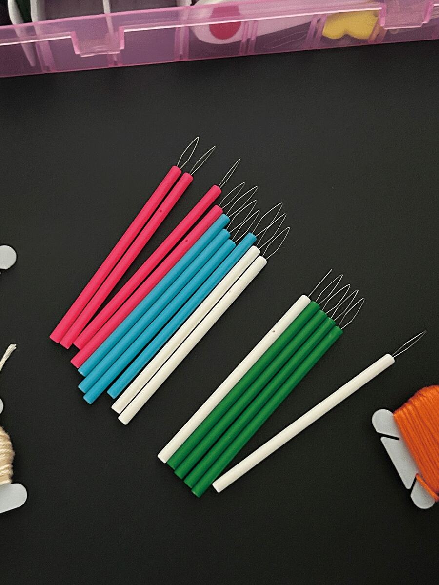 Portable Extended Plastic Threader - Vibrant Color, Space-Saving Sewing Machine Threading Assistant, Suitable For Beading And DIY Crafts, Efficient Threading Management For All Ages, Sewing Machine Accessory | Lively Threader | Durable Thread Rack, Sewing Machine Thread Rack - Threader - View 1